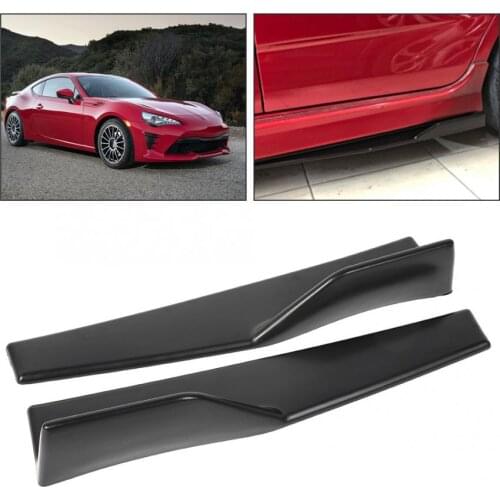 2pcs Universal Car Side Skirt Rocker Splitters Winglet Diffuser Professional Carbon Fiber Texture Tuning Auto Car Accessories