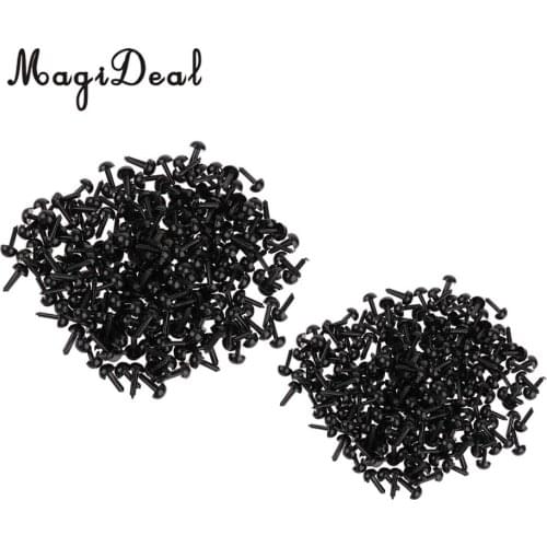 400 Pieces Plastic Safety Eyes Craft Eyes for Doll Puppet Stuffed Plush Animal Soft Toy DIY Making Accessories 3MM 4MM