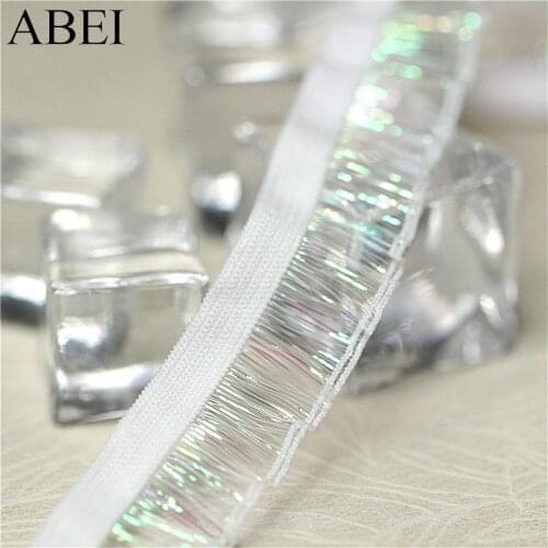 5yards 2cm Beautiful Elastic Lace Ribbon clothing Embellishment Stretch lace fabric embroidery lace sew dress accessories