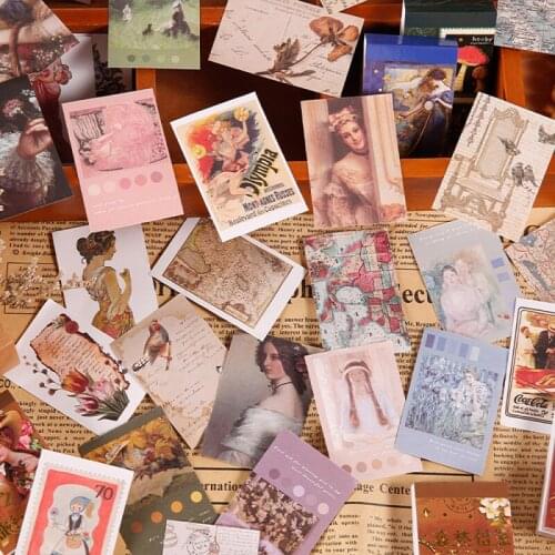 50 Sheets Colorful Hand Account Material Stickers DIY Craft Scrapbooking Journal Card Album Decoration