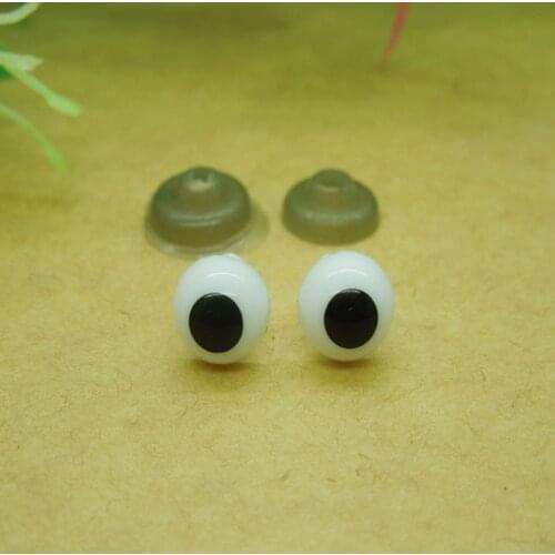 8mm White Safety Eyes For Sheep /Plastic Doll eyes Handmade Accessories For Doll Animal Puppet Making - 100pcs/lot
