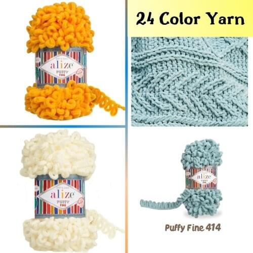 Alize Puffy Fine - Finger Knitting Yarn Thread Home And Garden Products