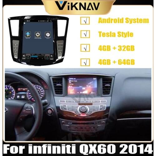 Android Tesla style car autoradio stereo car multimedia player for infiniti QX60 2014 car GPS navigation headunit
