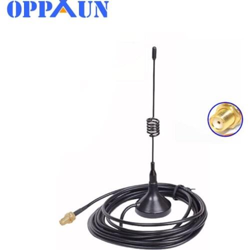 Mini SMA-F Magnetic Car Antenna Dual Band VHF/UHF 136-430MHz for Baofeng UV-5R UV-5RA UV-5RE UV-B5 UV-82 BF-888S Two Way Radio