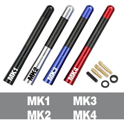 12cm Carbon Fiber Radio Car Antenna Aerial For Ford Focus MK1 MK2 MK3 MK4 Screw Metal Roof Decoration Auto Exterior Accessories