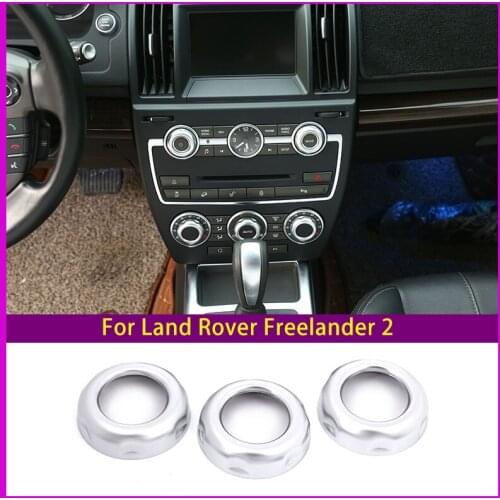Car Styling For Land Rover Freelander 2 Air Conditioning Volume Knob Decoration Cover Sticker Car Modification Accessories