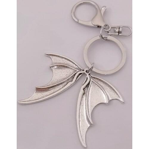 Batwing Keychain, Bat Keychain, Halloween Keychain, Vampire Bat Keychain, Bat Lovers, Witch, Gothic Victorian Keychain