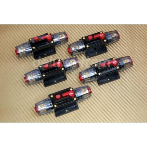 DC 12V-24V Auto Car Marine Bike Stereo Audio Circuit Breaker Reset Fuse Inverter 20A-100A
