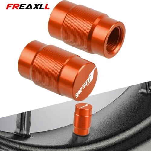 For 990 SMT 990-SMT 990SMT 2009 2010-2013 2011 2012 One Pair Motorcycle Accessories LOGO Aluminum Wheel Tire Valve caps