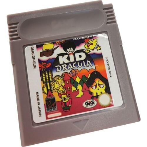 32 Bit Video Game Cartridge Console Card for Action Game Series English Language Edition KID DRACULA