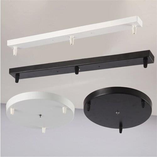 Round Ceiling Plate Canopy Plate Chandeliers Lamp Base Rectangular DIY Lamp Accessories For Rope Pendant Light Base