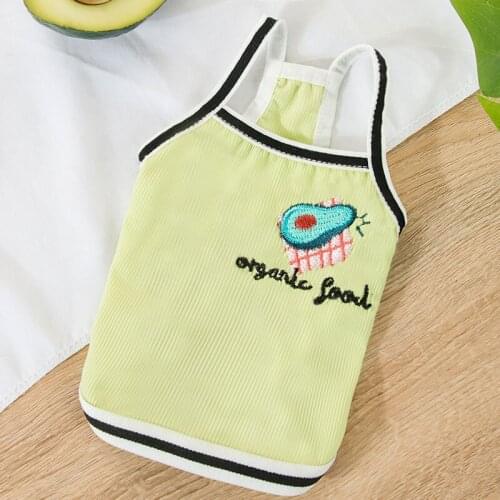 Cool Dog Sling Summer Thin Dog Clothes Teddy Bichon Fruit Clothes Puppy Pullover Pet Sunscreen Summer Wear