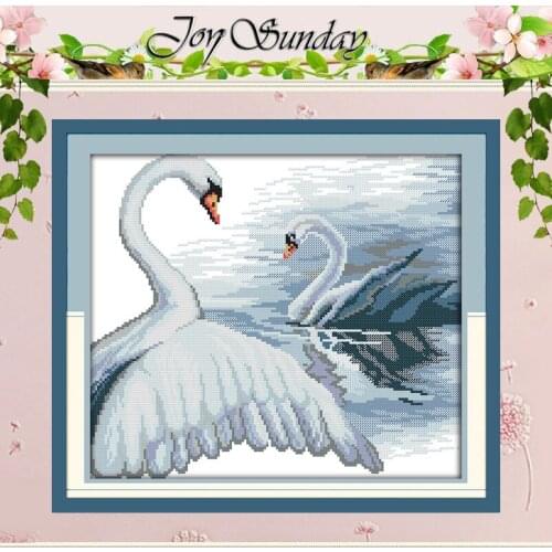 Swan Patterns Counted Cross Stitch 11CT 14CT Cross Stitch Set Wholesale Animal Cross-stitch Kit Embroidery Needlework