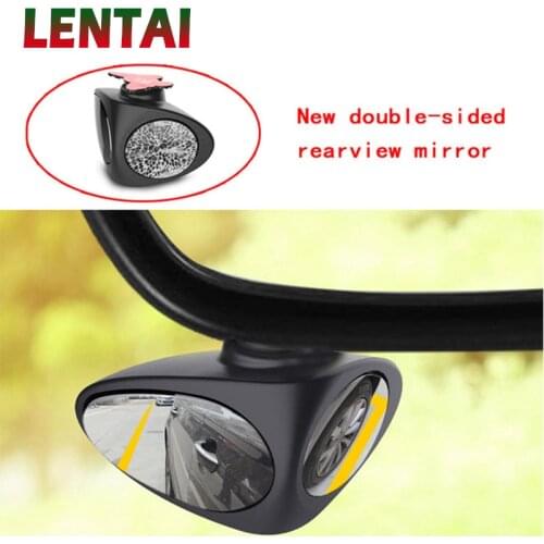 LENTAI For Hyundai solaris i30 tucson 2017 ix35 Renault megane 2 3 Saab Chery 1PC 360 Adjustable Car Rearview Mirror Auxiliary