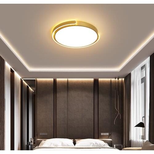 Nordic Minimalist Round LED Ceiling Lamp Modern Lamp for Restaurant Study Bedroom Office Creative Personality Living Room Lamps