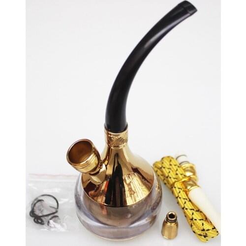 Multifunctional Double Shisha Mini Acrylic Resin Hookah Hose Multiple Filter Water Pipe Accessories Chicha Set Gift For Men