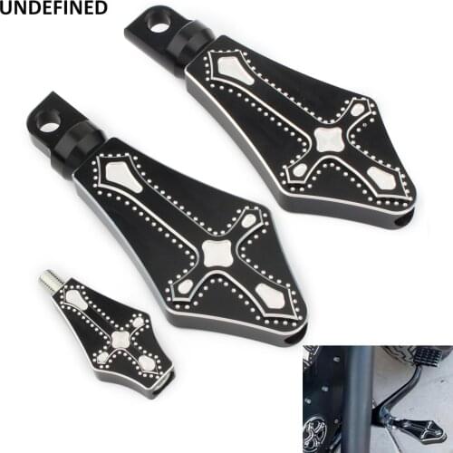 Motorcycle Cross Foot Pegs Footrests Shifter Shift Pegs CNC Kits for Harley Touring Road King Glide Sportster VRSC Softail Dyna
