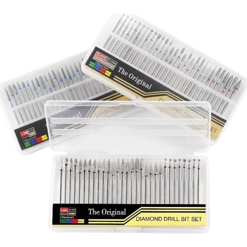 30Pcs/Set Diamond Nail Drill Bits Nail Polishing Head Set Grinding Dead Skin Nail Removal Nail Art Tool Set