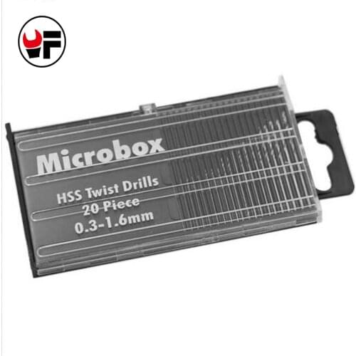 20pcs/set HSS High Speed Mini Steel Electronic Repair Drill Set 0.3-1.6mm Micro Twist Drill Bit DZ181