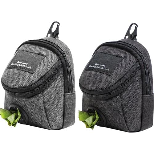 Dog Backpack Portable Dog Poop Biodegradable Bag Cat Pick Up Poop Bag Pet Carriers Carrying for Cat Small Dog Pack Snacks Bag