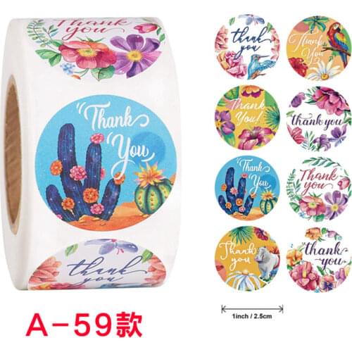 Gift Sealing Stickers Thank You Stickers Seal Labels Roll Handmade Sticker Candle Jar Birthday Party Gift Decorations Labels