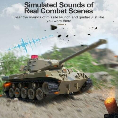 RC Tank Q85 Charger Battle Launch Military Tracked tanks Remote Control Car Vehicle Model Hobby Boy Toys for Children