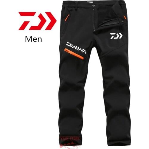 Daiwa Fishing Pants Mens Winter Breathable Outdoor Hiking Camping Trouser Sun Protection Waterproof Keep Warm Hunting Pants
