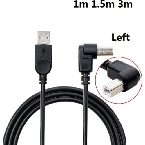 Canon printer data cable extension cable H P USB A male to USB B male print line extension cable up and down left and right bend