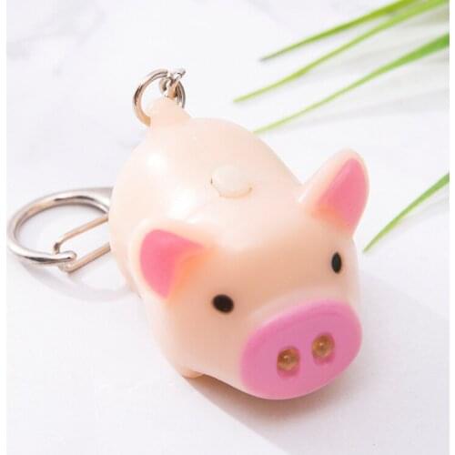ZOCDOU 1 Piece Cute Shine Pig Pigs Wild Boar Cerdo Lighting Model Small Statue Figurine Crafts Figure Home Ornament Miniatures
