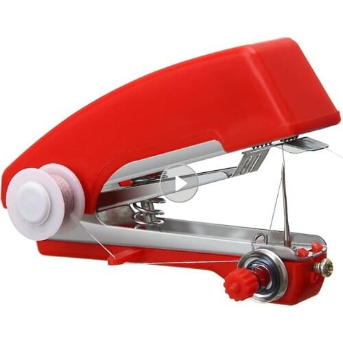 1pcs Hot Selling Useful Portable Needlework Cordless Mini Hand-Held Clothes Fabrics Sewing Machine Handwork Tools Accessories