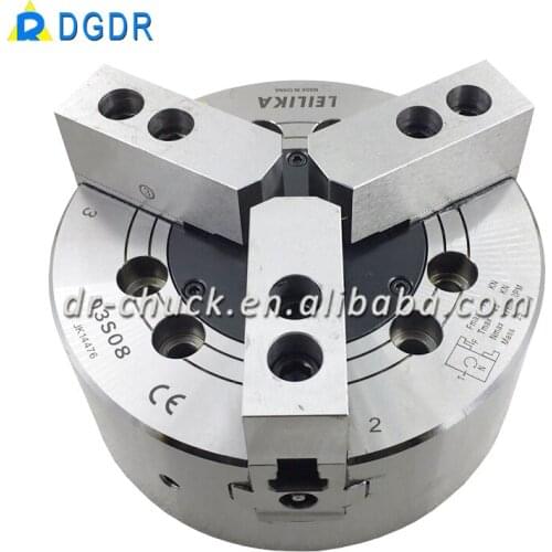 3 jaws hydrualic SOLID power chuck for CNC lathe machine, Three Jaws solid Drill Chuck