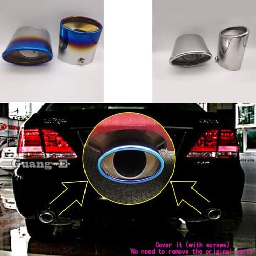 Car Sticks Muffler Back End Pipe Dedicate Exhaust Tip Tail Outlet Vent For Toyota CROWN Royal Saloon 2005 2006 2007 2008 2009