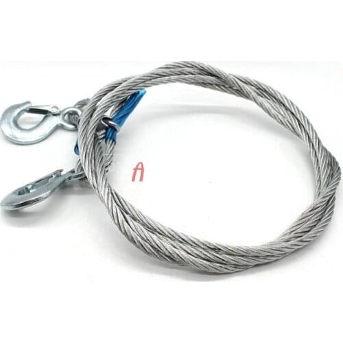 Car Emergency Trailer Rope 8mm Wire Rope Hand Holding Rope 3T Wire Trailer Rope