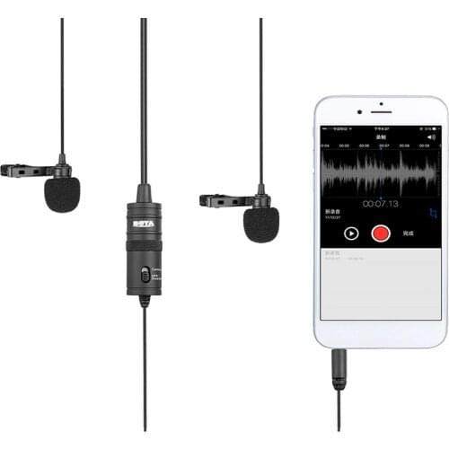 BOYA M1DM Microphone Wired For Camera Smartphone Condenser Microphone MIC Voice Recording Studio For iPhone for Canon MIC 3.5mm