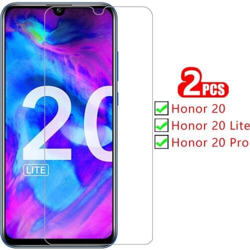 Case for huawei honor 20 lite pro cover screen protector tempered glass on honor20 20lite light 20pro protective phone coque bag