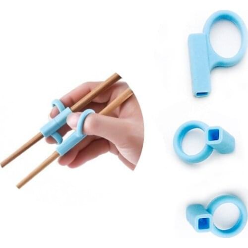 Children Holding Chopsticks Correcting Ring Silicone Learning Chopsticks Auxiliary Sets Training Chopsticks Finger Sets