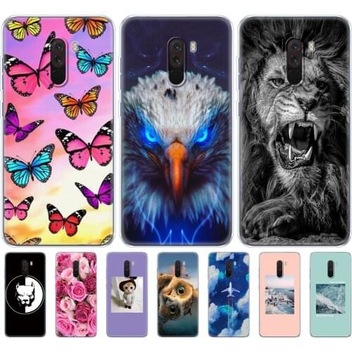 For xiaomi Pocophone F1 Case xiaomi Poco F1 Case silicon Soft TPU Phone Case For xiaomi Pocophone F1 Global F 1 Case Cover Cute