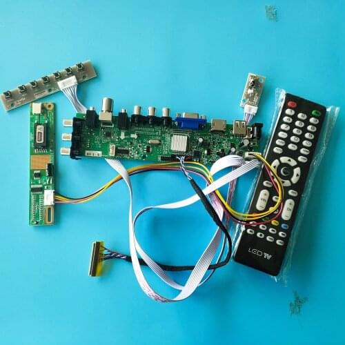 Kit For LP154WX5-TLA2/LP154WX5-TLC2 1 CCFL LCD 30pin 1280X800 DVB-C DVB-T TV VGA USB remote Panel Controller board Digital HDMI