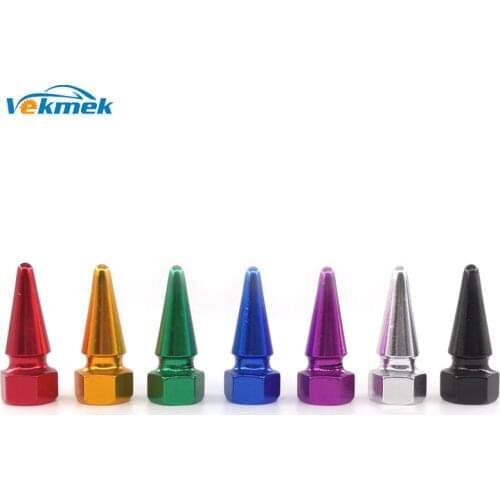 4pcs Cone Aluminum Tire Valve Caps for Car Bike Motorcycle Alloy Valve Stem Covers for US Valve Car-styling Parts Accessories