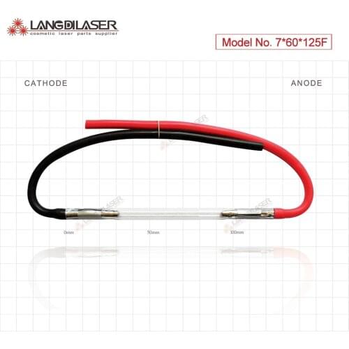 Ipl xenon flash lamps : 7*60*125F - wire , Lamp for IPL / opt / shr equipment , lamp for aesthetic laser , ipl lampa