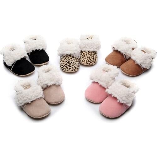 New Winter For Child Kid Girl Boy Snow Boots Comfort Thick Antislip Short BootsFashion Cotton Solid Padded Shoes