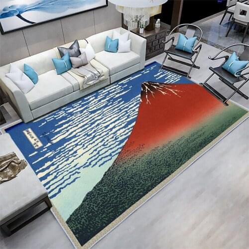 New Japan Mount Fuji Ukiyo-e Wave Door mat Rug Carpet Floor Bedroom Doormat Non-slip Mat Cartoon Gift
