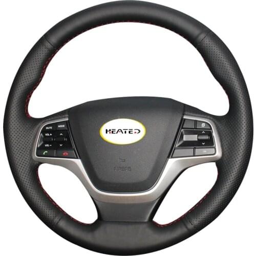 Braiding Cover for Steering Wheel for Hyundai Elantra 4 2016-2019 Solaris 2017-2019 Accent 2018-2019 Steering wheel Cover