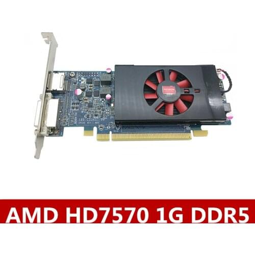 Original for AMD HD7570 1G graphics card DDR5 video memory half-height graphics card small chassis knife card game graphics card