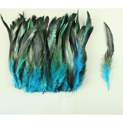 50Pcs Natural Rooster Feathers DIY Jewelry Accessory Carnival Supplies Dyed Chicken Plumes For Crafts 15-20CM