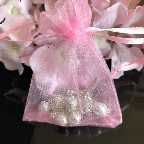 Girls My first holy communion guest souvenirs baptism gifts confirmation present silver cross crucifix favors bags 10