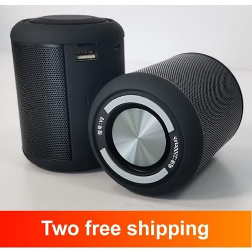 Mini Portable Bluetooth Speakers Box V8 Subwoofer Stereo Shocked HiFi Sound Office Handsfree FM TF Usb AUX Outdoor Audio Player