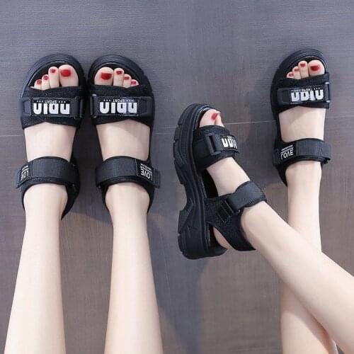 Shoes Women Slippers Sports Sandals Womens Fashion 2021 Summer New Red Flat Sandales Femmes