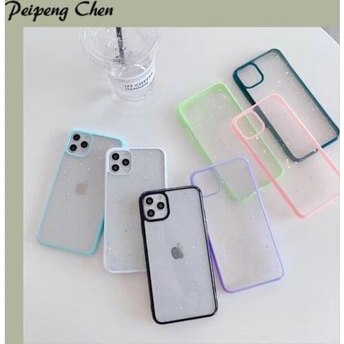 Silicone Phone Case on For iPhone 7 8 6 Plus SE 2020 Color Candy Soft Cover Case For iphone 11 Pro XS max XR X protection Shell