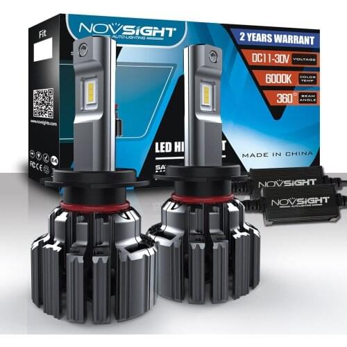 H7 LED 9005 Car Headlights Bulbs 90W 15000LM Decoder Automobile LED Headlamp Front Lights 6000K 12V 24V Car Headlight Bulbs